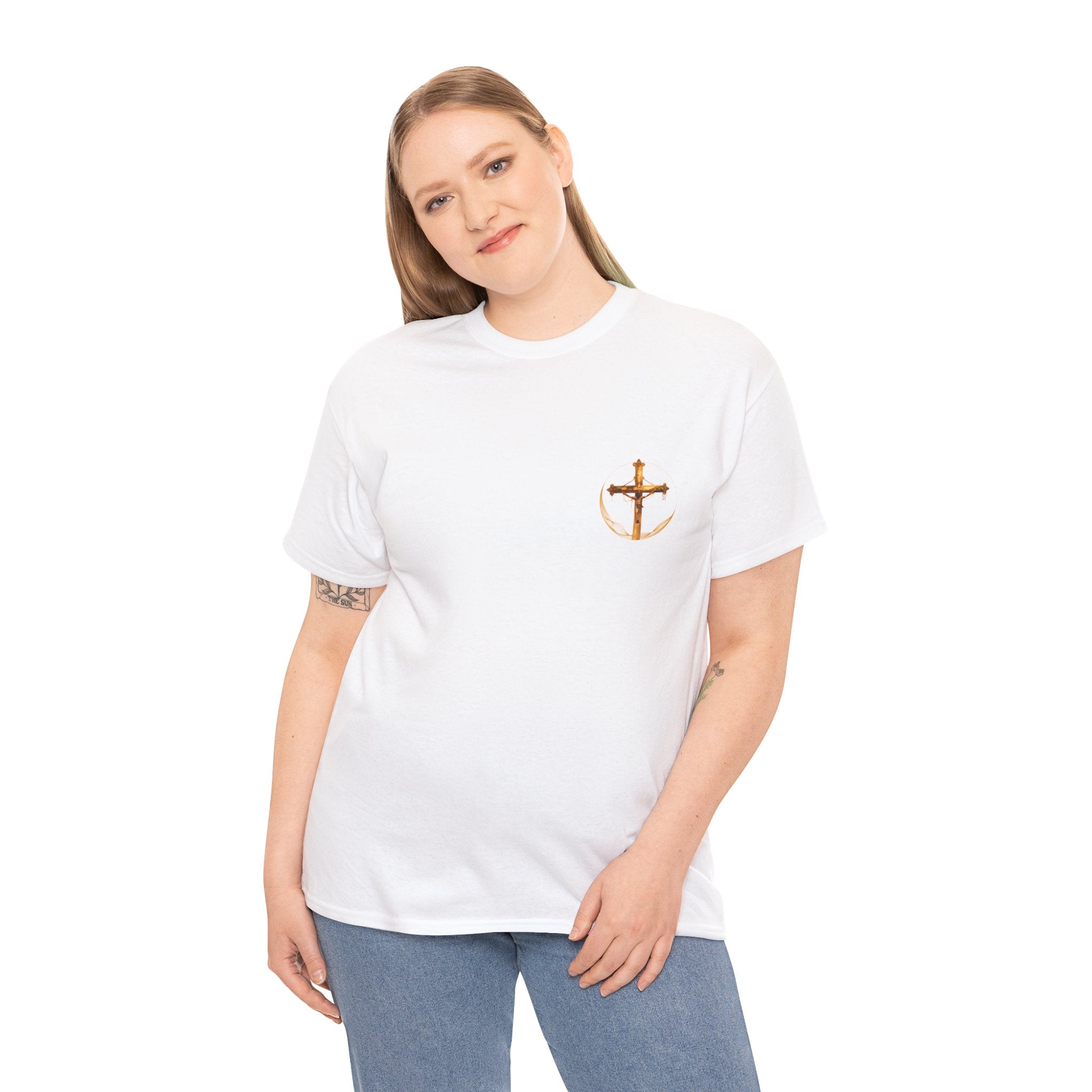 Watercolor Cross Faith-Based Graphic Tee