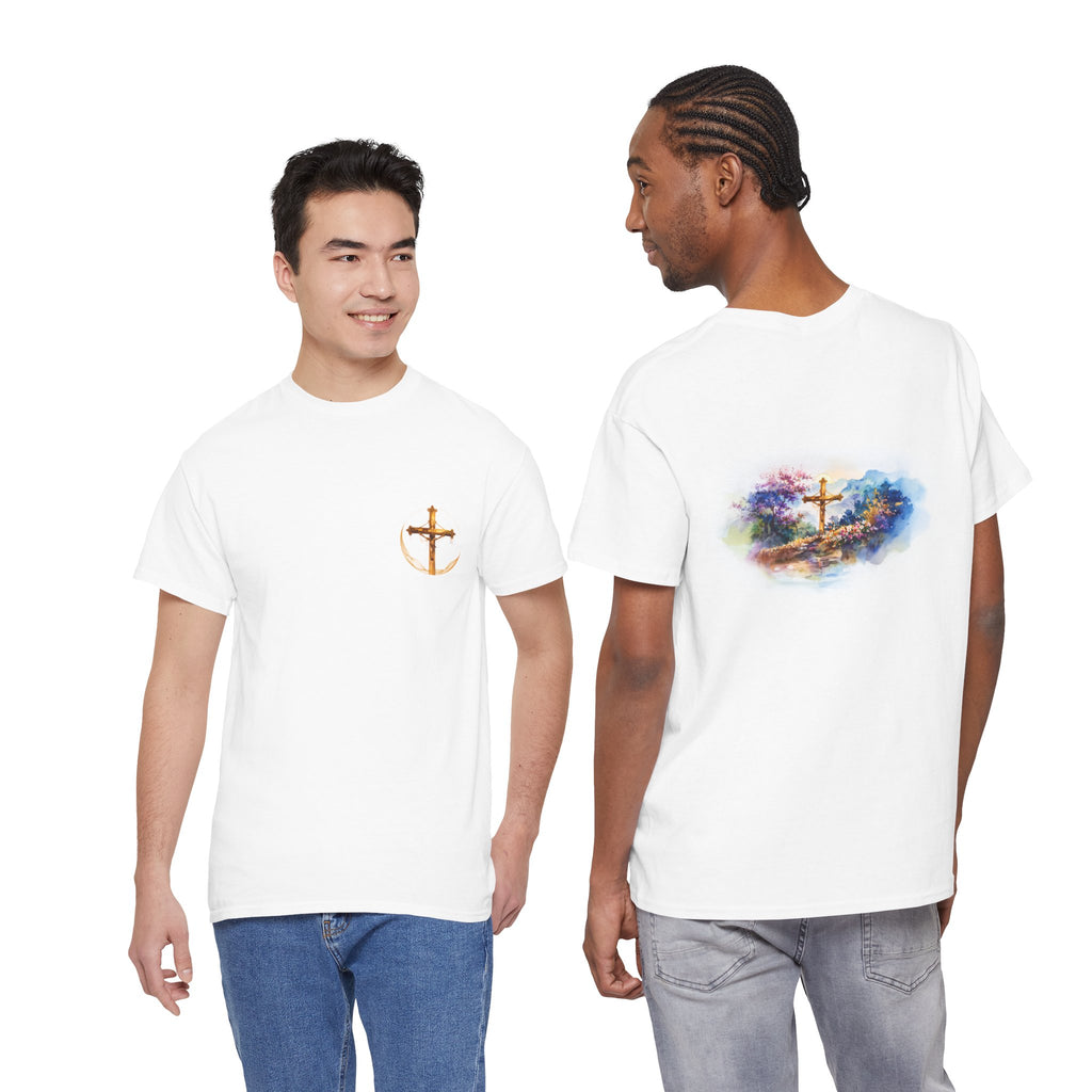 Watercolor Cross Faith-Based Graphic Tee