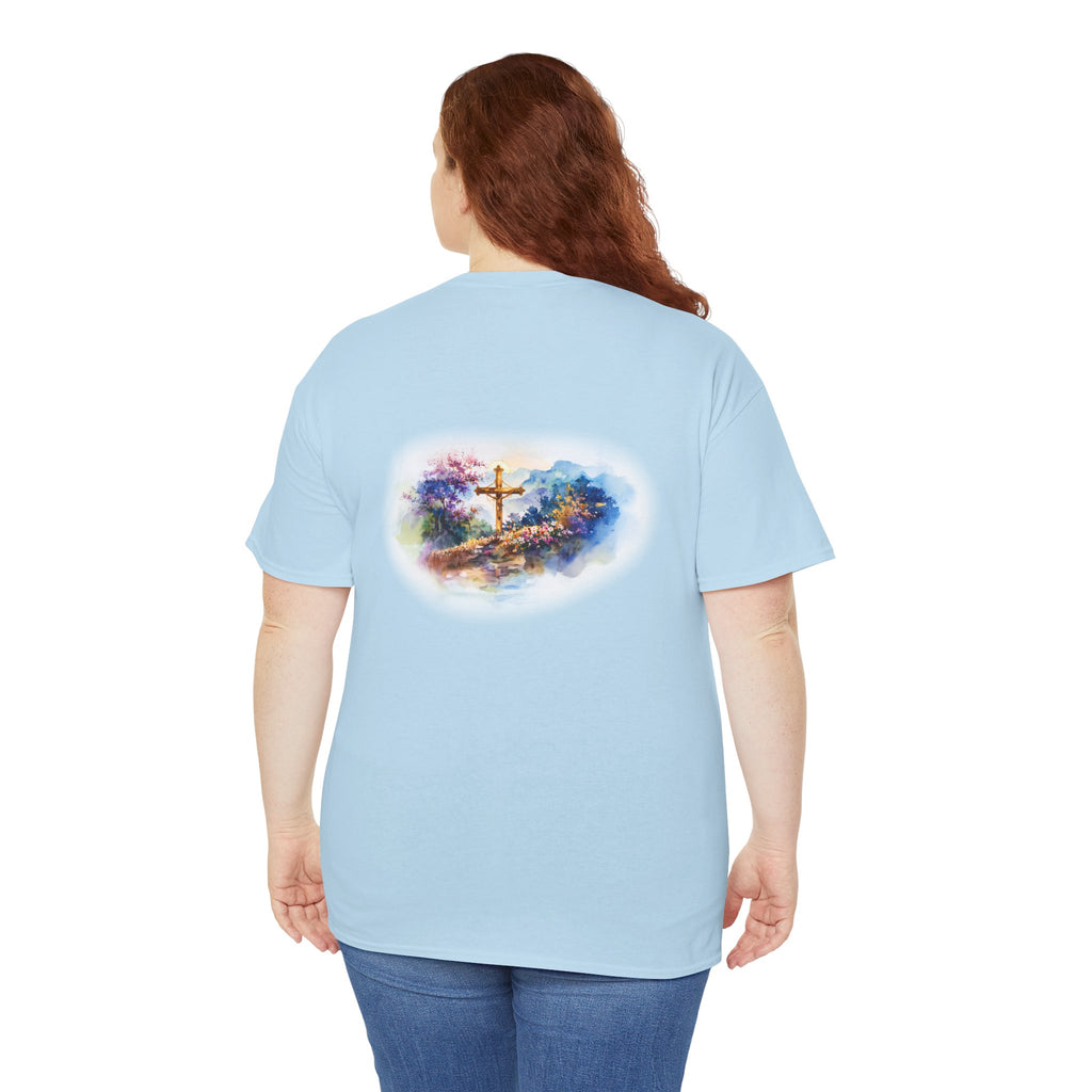 Watercolor Cross Faith-Based Graphic Tee
