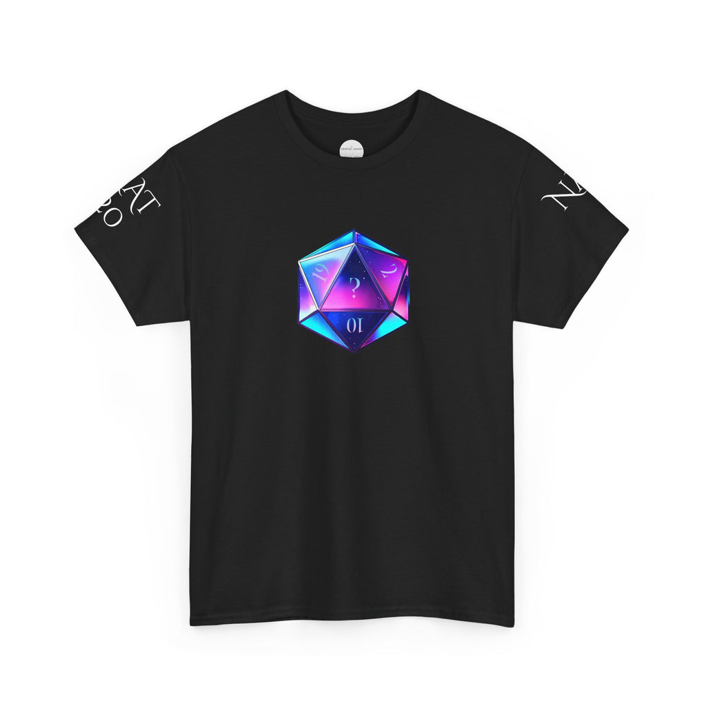 Mystery D20 Graphic Tee with Sleeve Designs