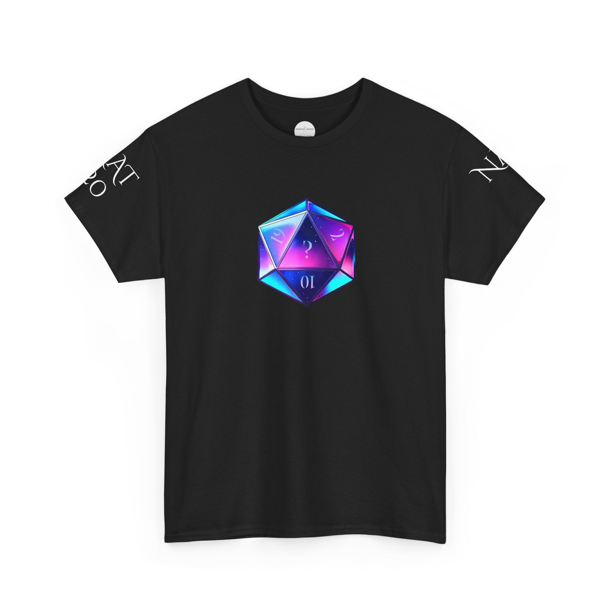 Mystery D20 Graphic Tee with Sleeve Designs