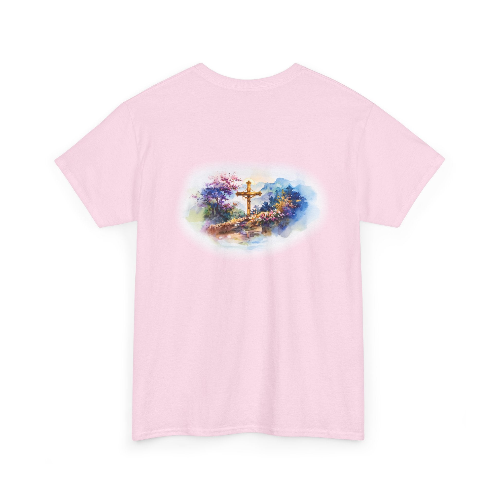 Watercolor Cross Faith-Based Graphic Tee