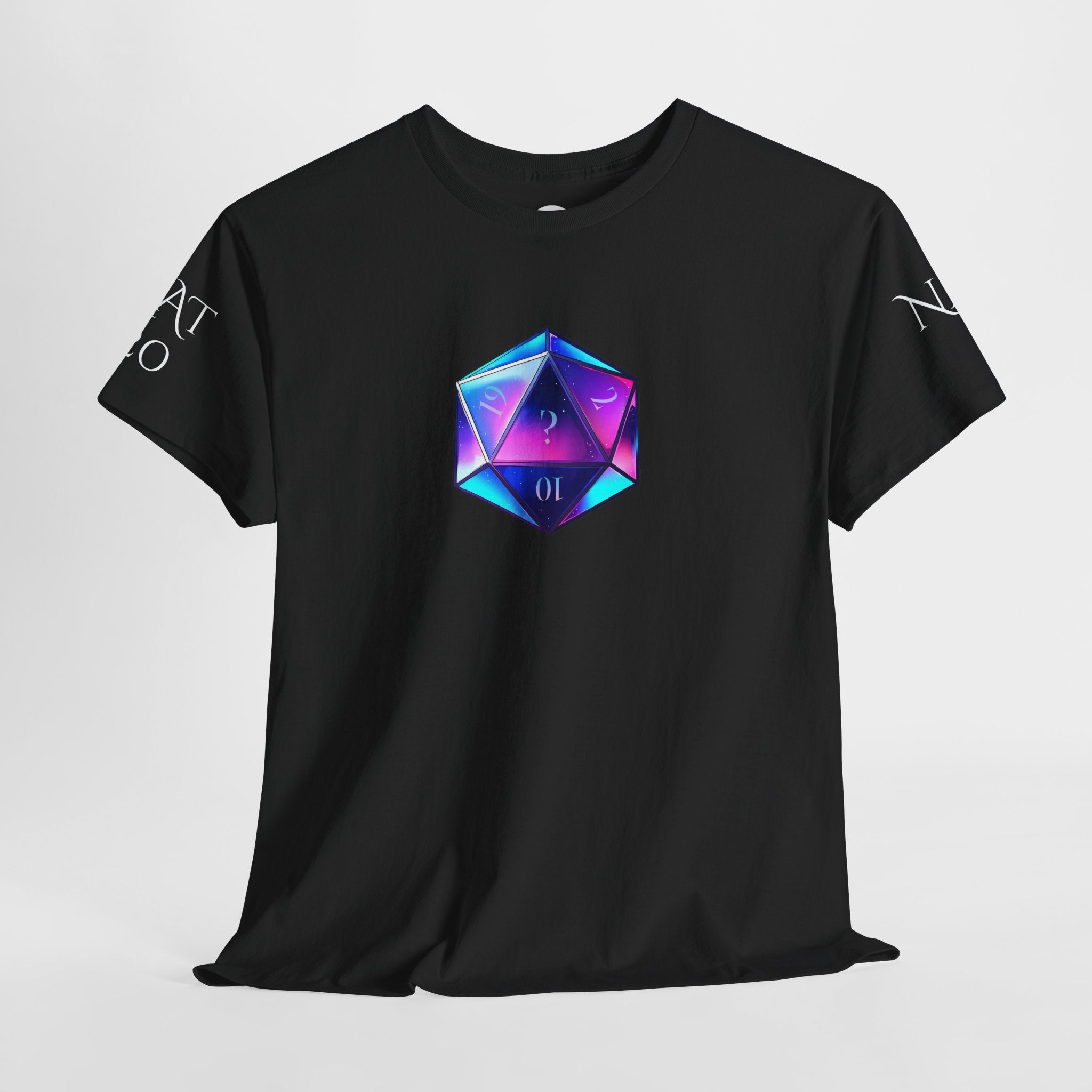Mystery D20 Graphic Tee with Sleeve Designs