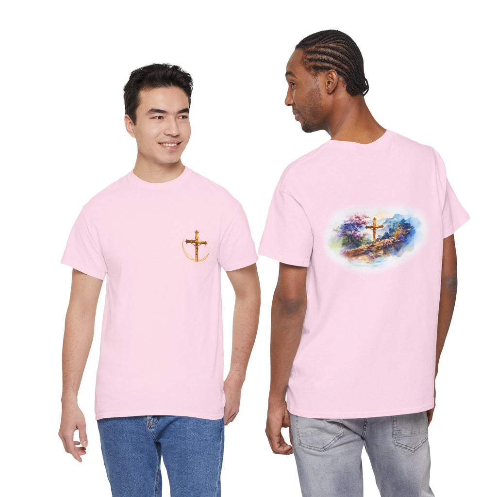 Watercolor Cross Faith-Based Graphic Tee