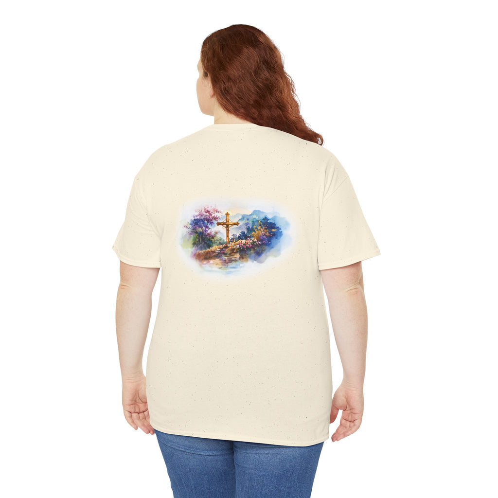 Watercolor Cross Faith-Based Graphic Tee