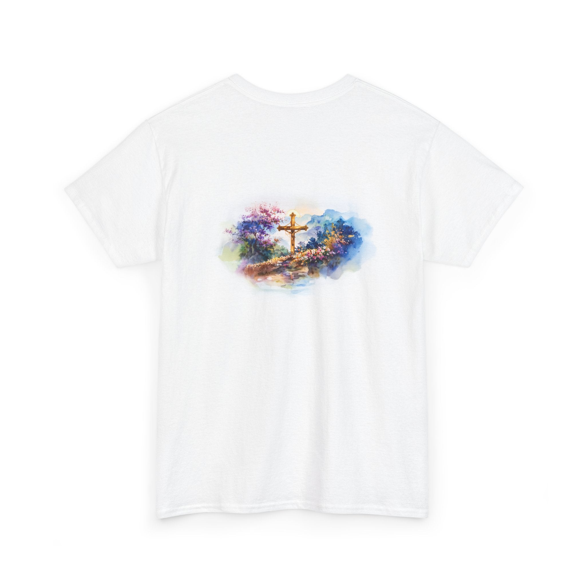 Watercolor Cross Faith-Based Graphic Tee