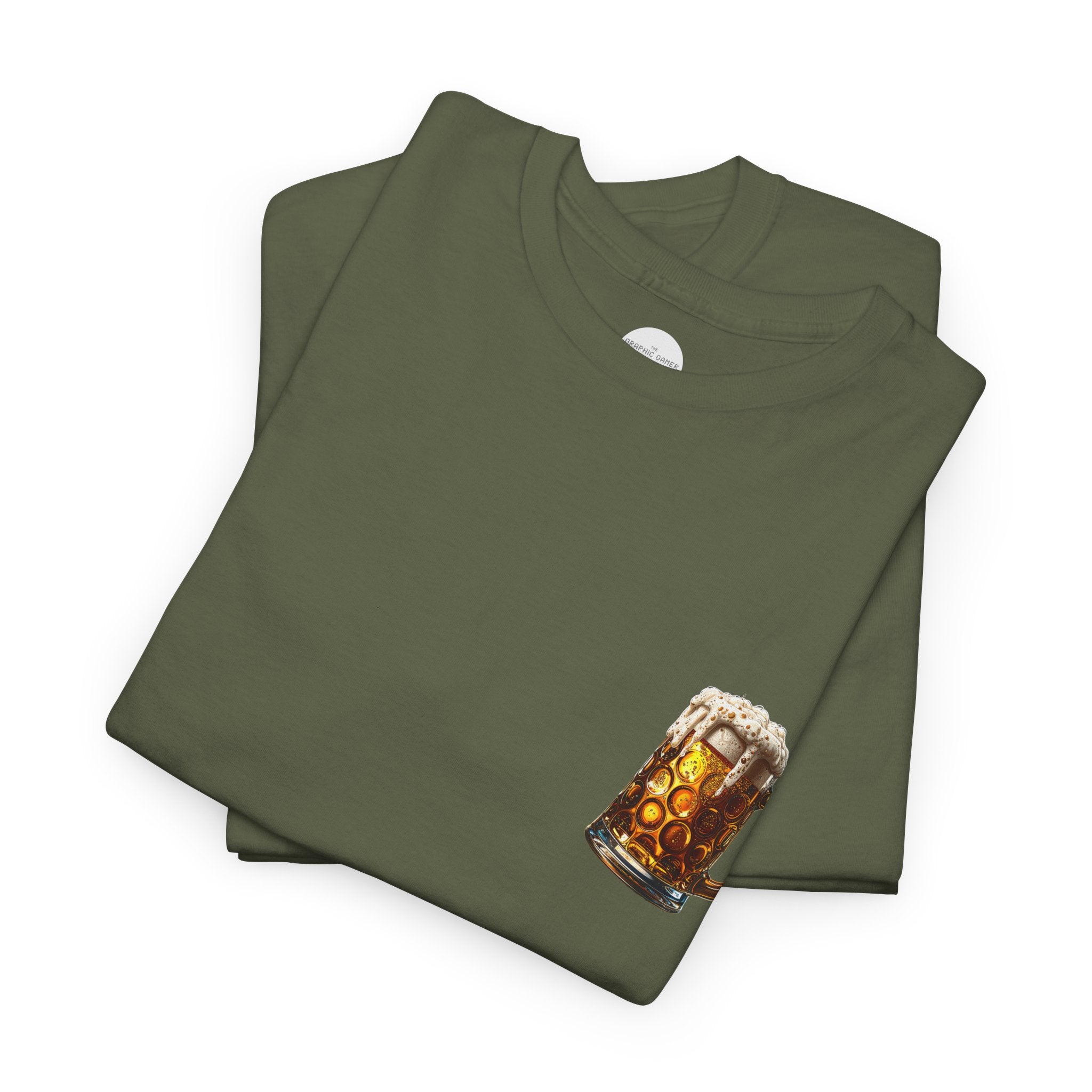 Beer Mug "Printed Patch" Graphic Tee
