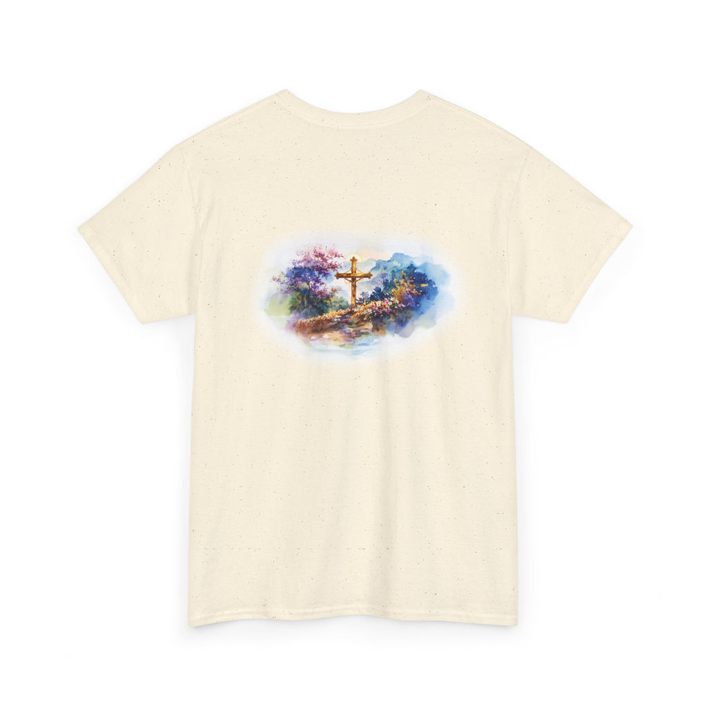 Watercolor Cross Faith-Based Graphic Tee