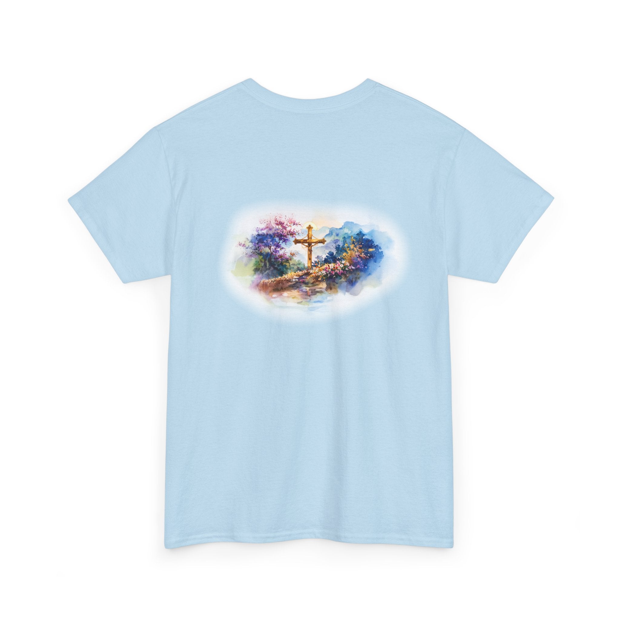 Watercolor Cross Faith-Based Graphic Tee
