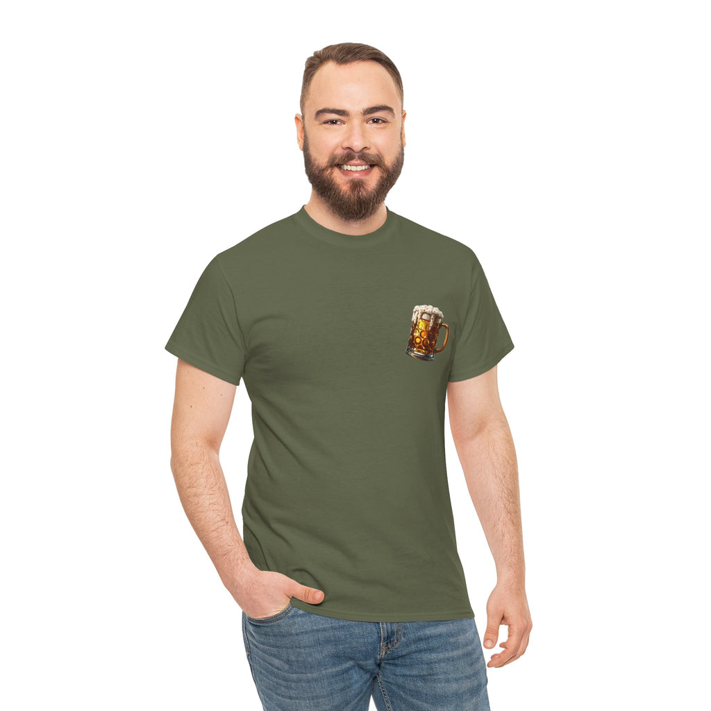 Beer Mug "Printed Patch" Graphic Tee