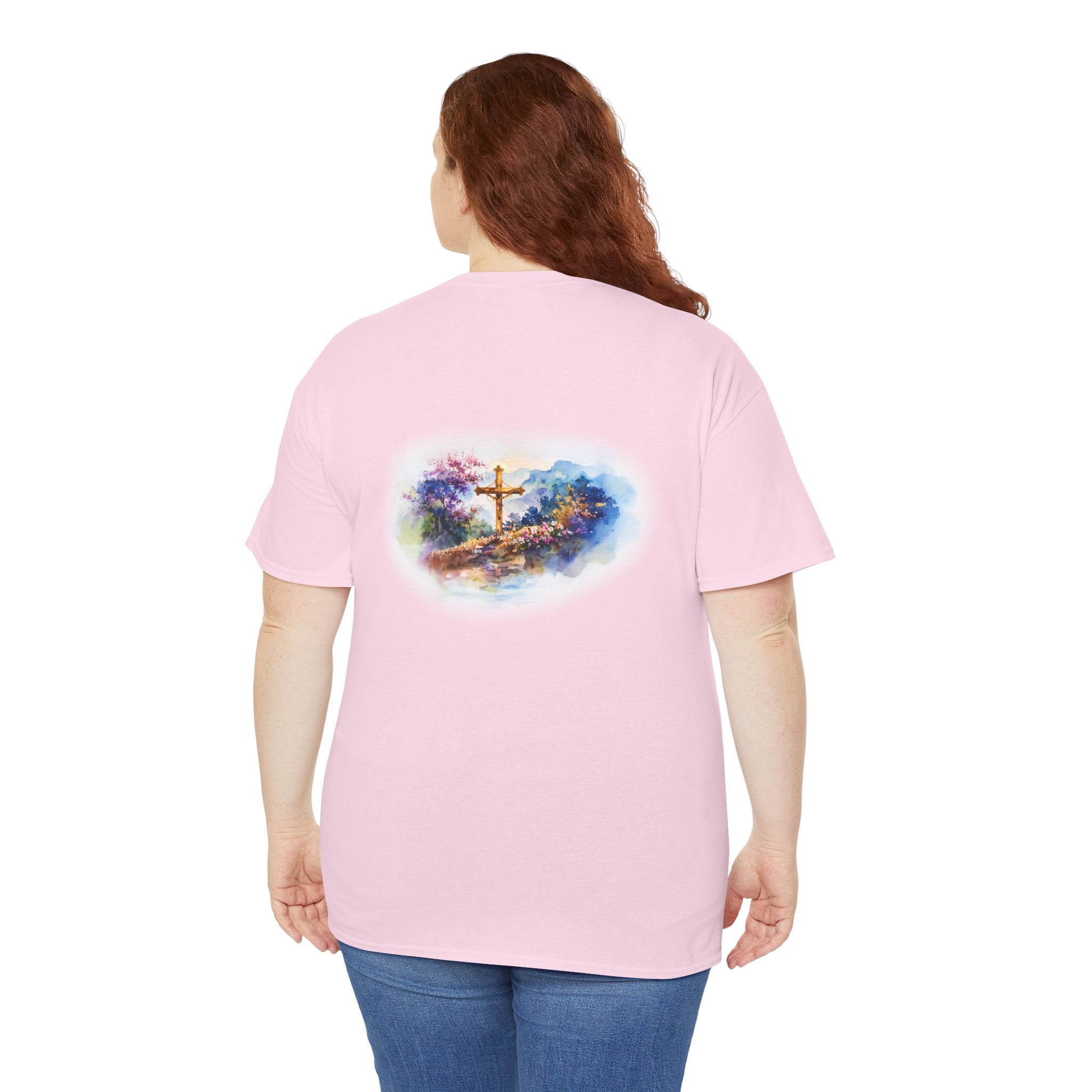 Watercolor Cross Faith-Based Graphic Tee